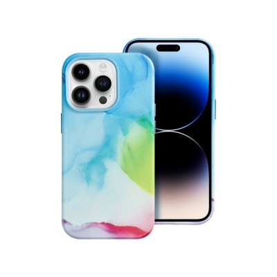 Husa iPhone 14 Pro, Magsafe, Microfibra La Interior, Multicolor Spalsh